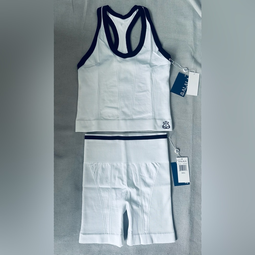 2pc Set ALALA Barre Seamless Tank Top & Shorts - Picture 2 of 16